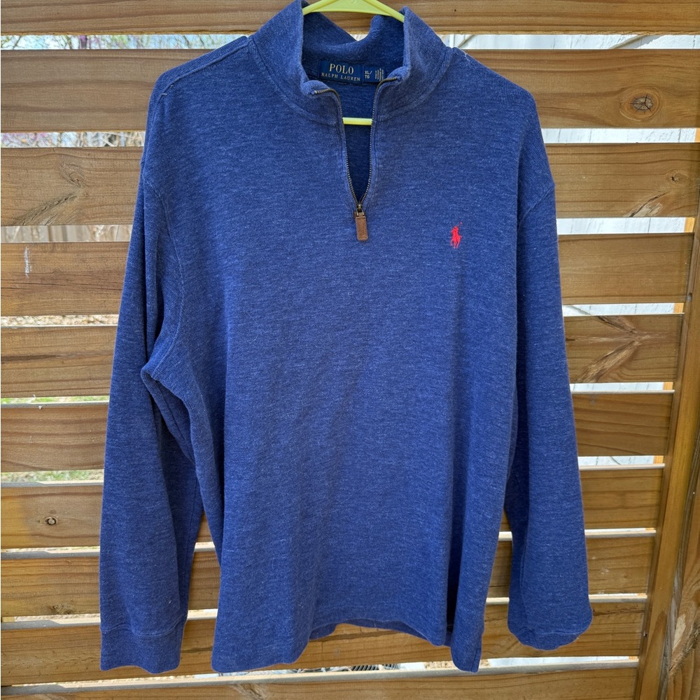 Polo Ralph Lauren Blue Quarter-Zip Pullover